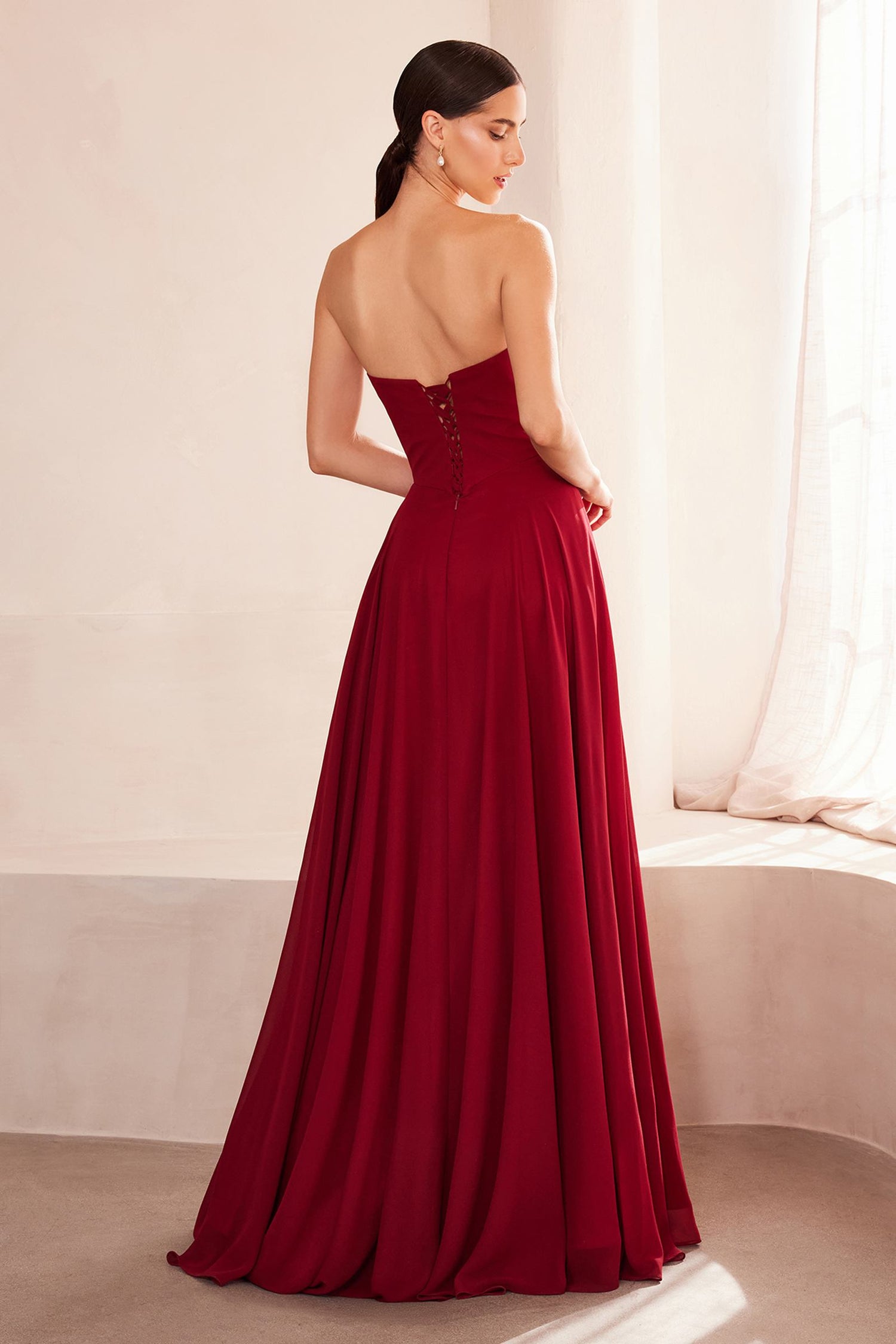Ladivine Amoris T703 Dress Strapless A-Line Bridesmaid Gown - DestGlow