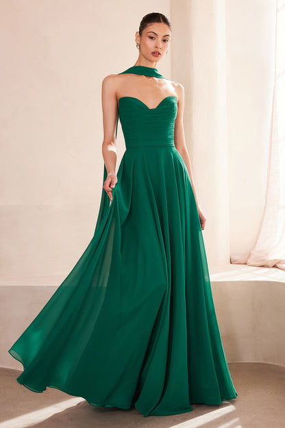 Ladivine Amoris T703 Dress Strapless A-Line Bridesmaid Gown - DestGlow