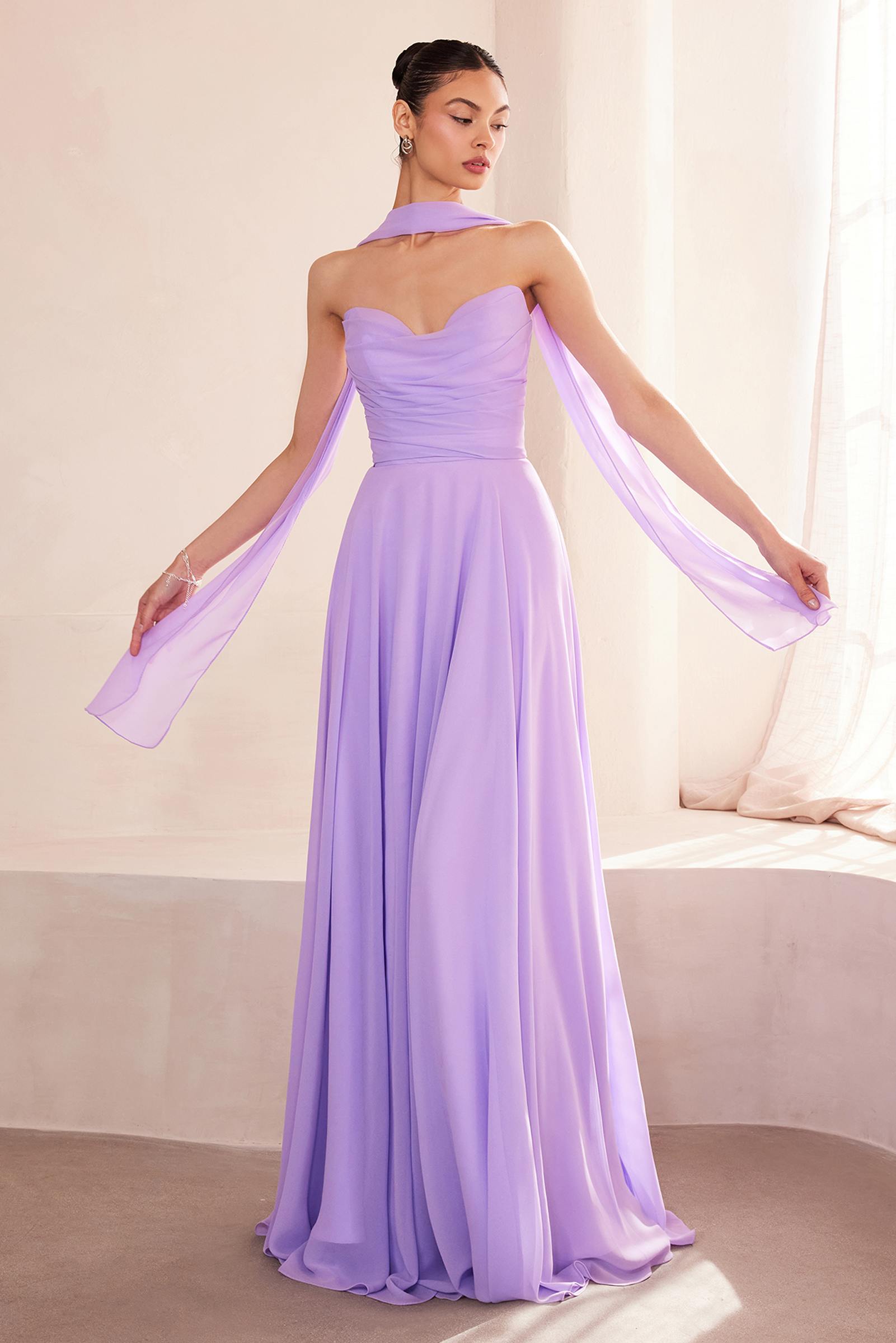 Ladivine Amoris T703 Dress Strapless A-Line Bridesmaid Gown by DiscountDressShop