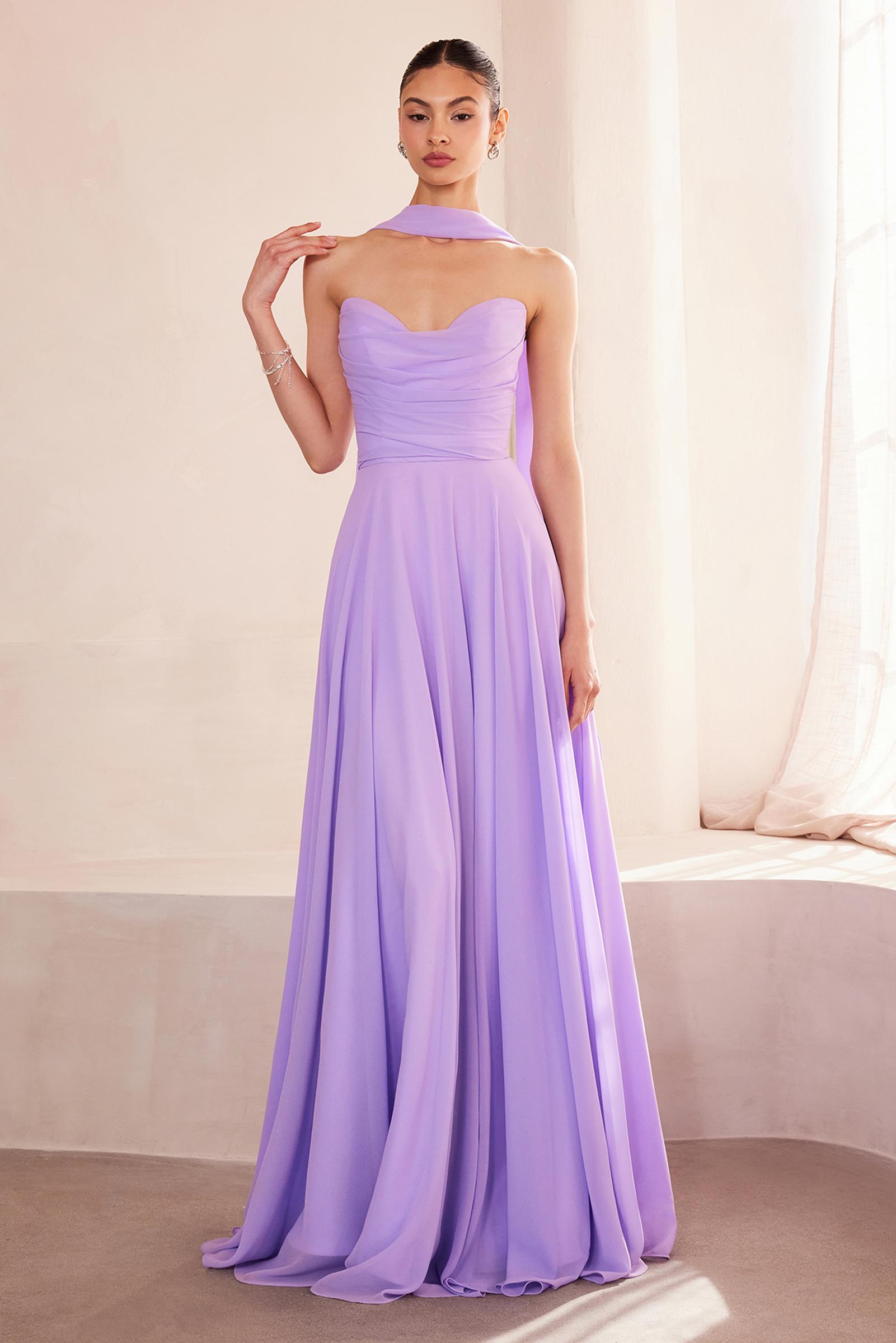 Ladivine Amoris T703 Dress Strapless A-Line Bridesmaid Gown by DiscountDressShop