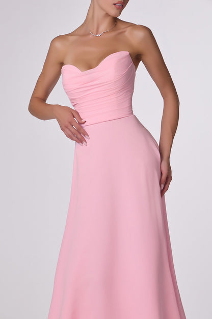 Ladivine Amoris T703 Dress Strapless A-Line Bridesmaid Gown - DestGlow