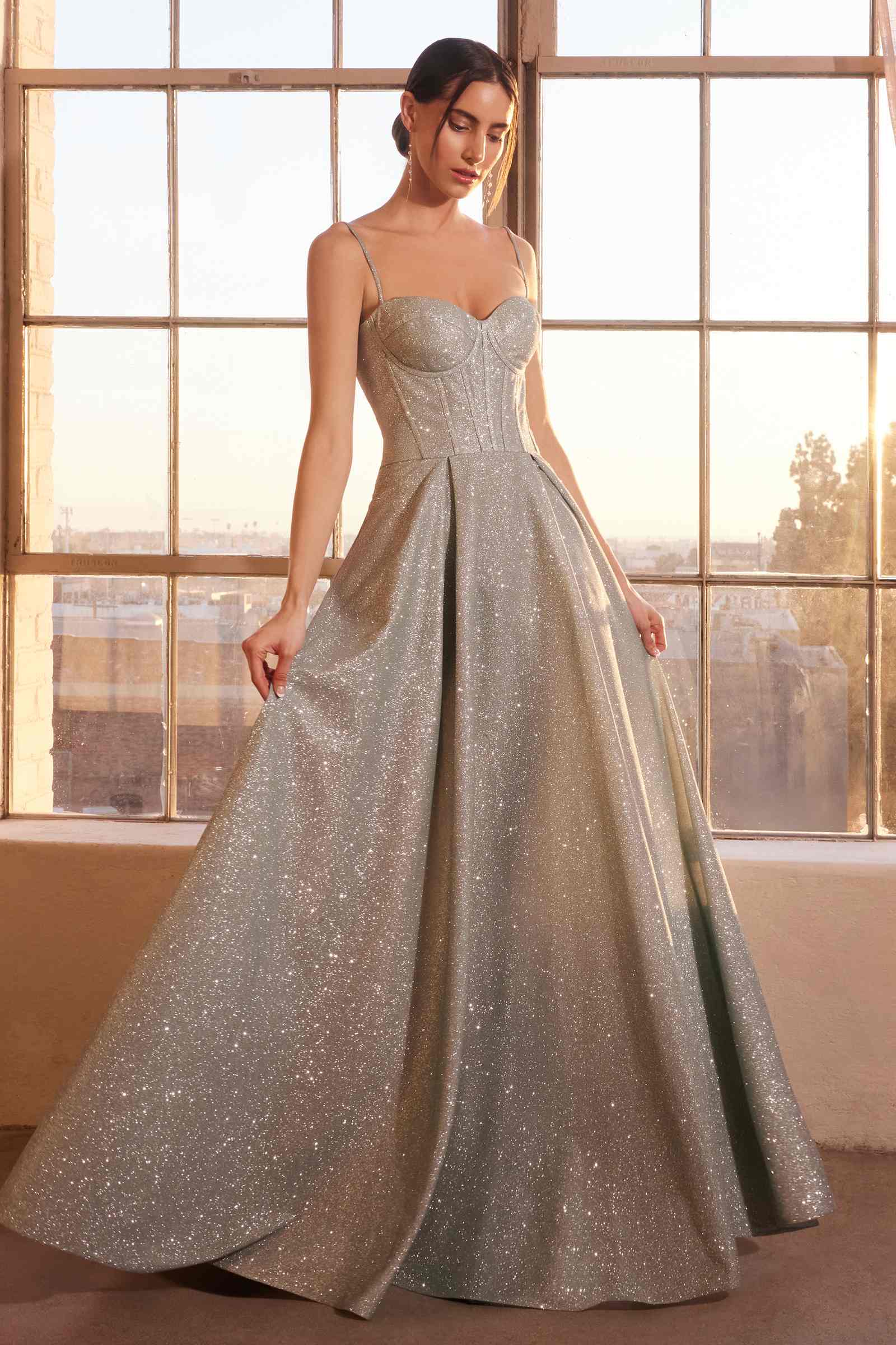 Ladivine Amoris T706 Dress Off the Shoulder Fitted Gown by DiscountDressShop