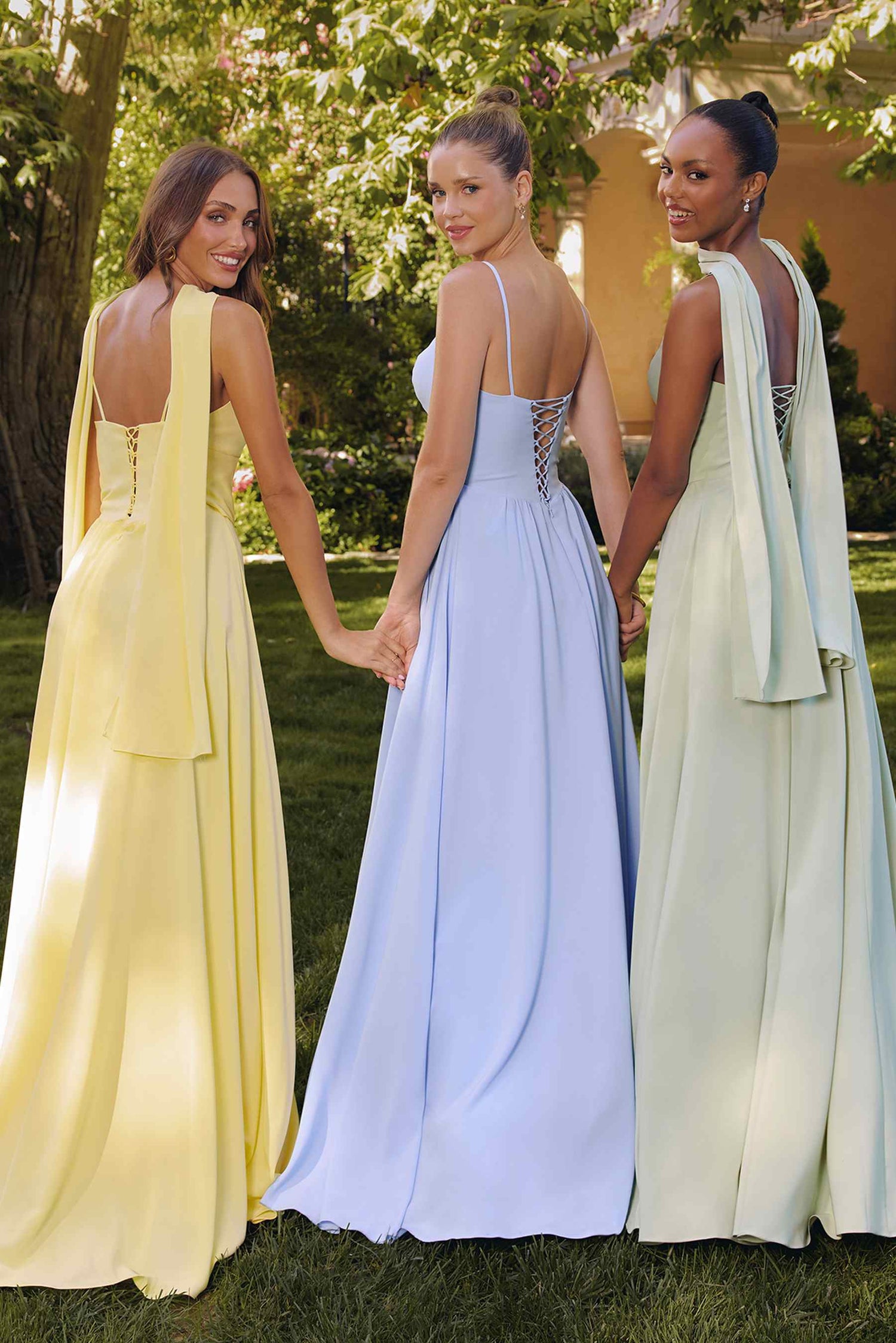 Amoris T711 Long Spaghetti Strap A-Line Chiffon Dress by DiscountDressShop