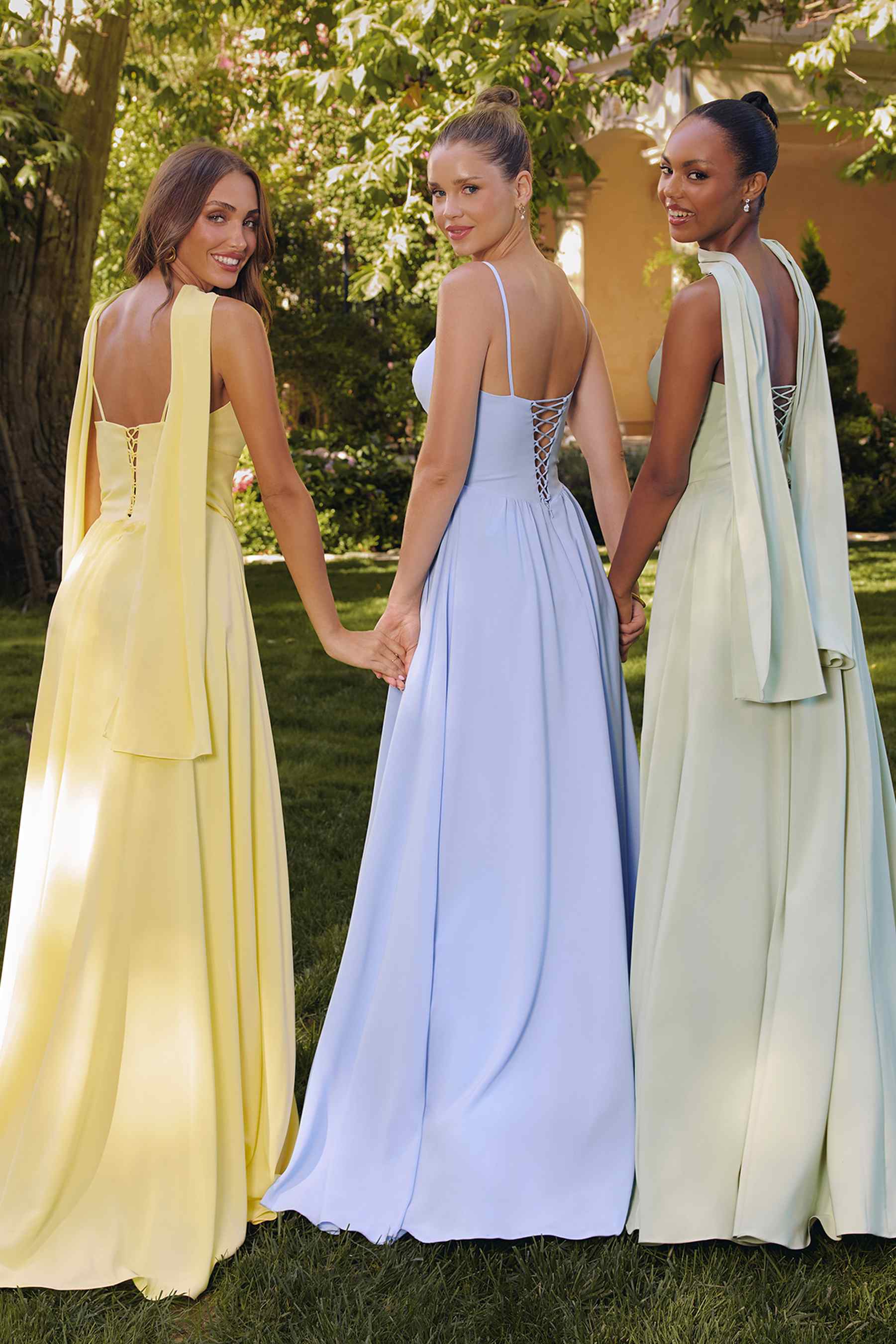 Amoris T711 Long Spaghetti Strap A-Line Chiffon Dress by DiscountDressShop