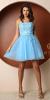 Nox Anabel T718 Short A-Line Corset Back Baby Doll Dress Tulle Skirt by DiscountDressShop