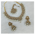 Joban Fashion Cream Stone Work Necklace Set