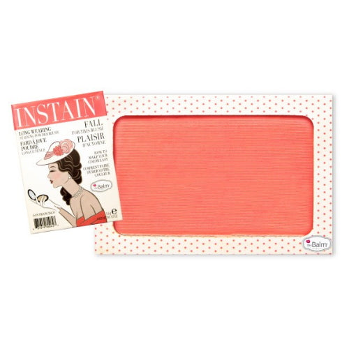 theBalm Instain Long-Wearing Powder Staining Blush - Swiss Dot Peach 