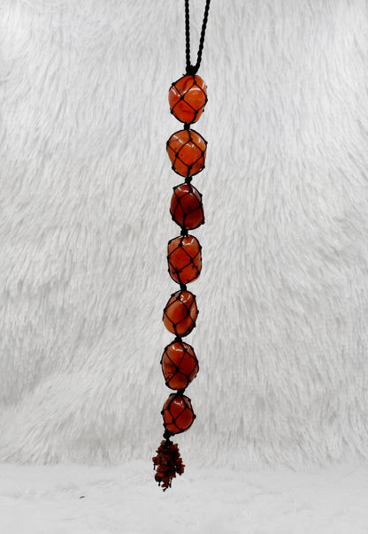 Carnelian Crystal Hanger, Car Accessories (Courage and Manifestation)  DestGlow