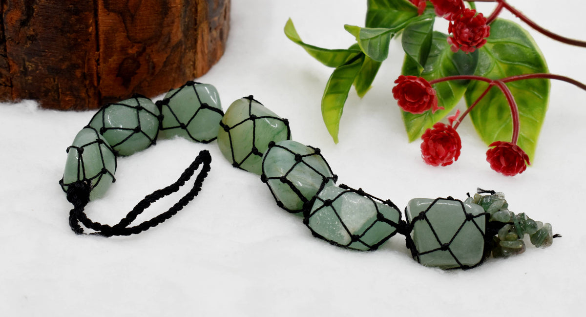 Green Aventurine Crystal Hanger, Car Accessories (Emotional Understanding and Luck And Good Fortune)  DestGlow