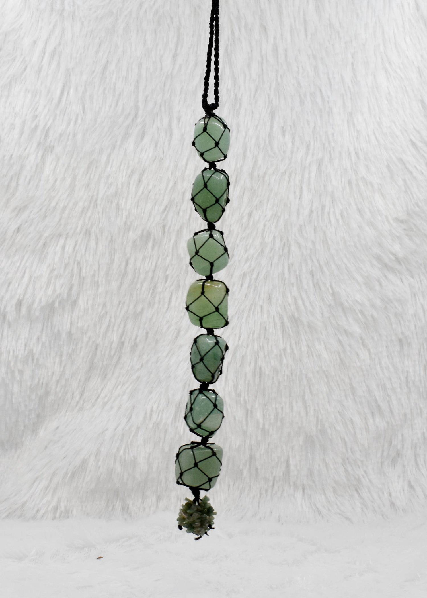 Green Aventurine Crystal Hanger, Car Accessories (Emotional Understanding and Luck And Good Fortune)  DestGlow