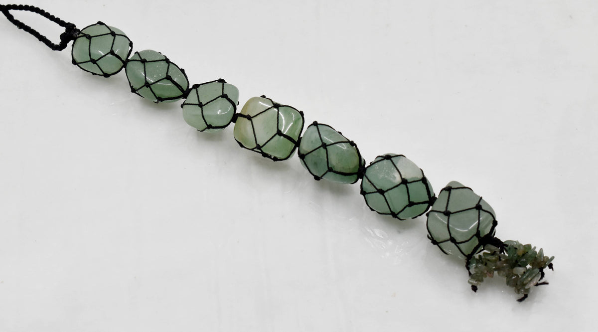 Green Aventurine Crystal Hanger, Car Accessories (Emotional Understanding and Luck And Good Fortune)  DestGlow
