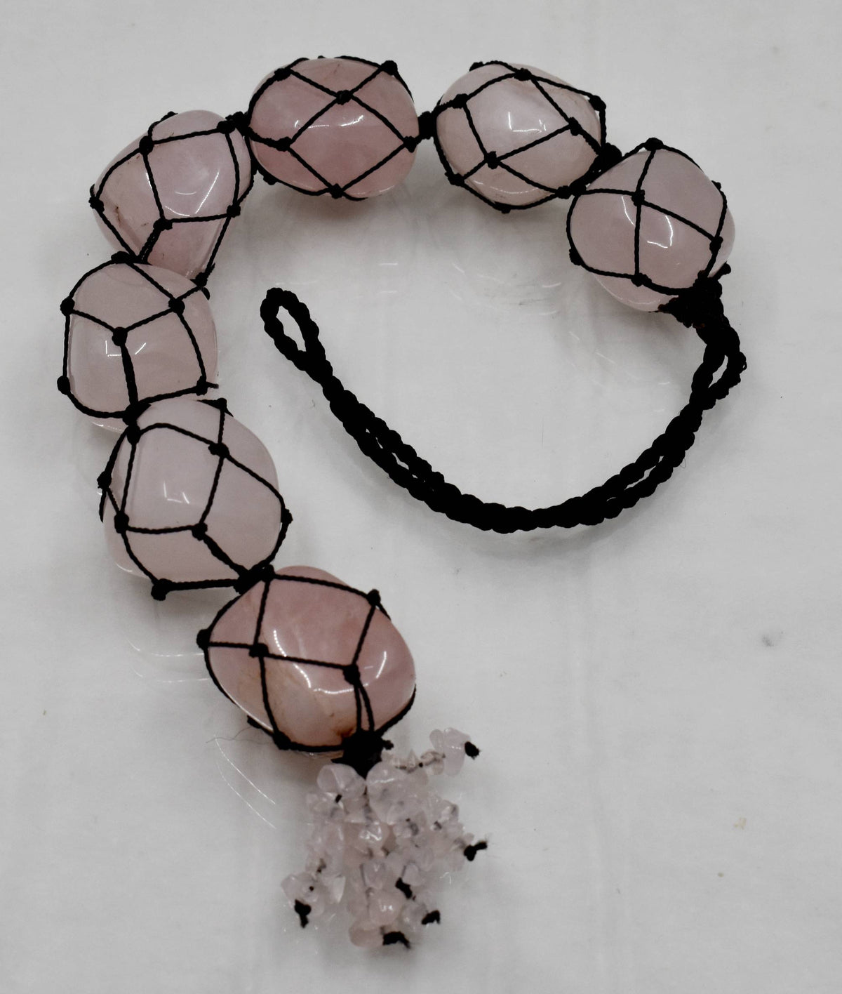Rose Quartz Crystal Hanger, Car Accessories (Calming And Patience)  DestGlow