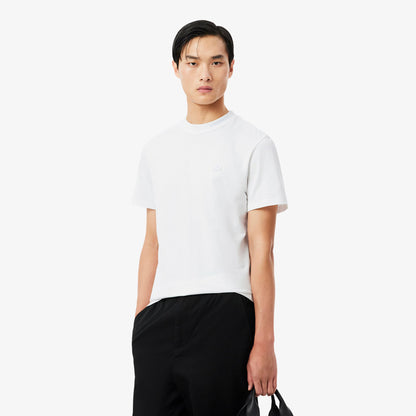 Lacoste Branded Pique Tee - White by Denim Exchange