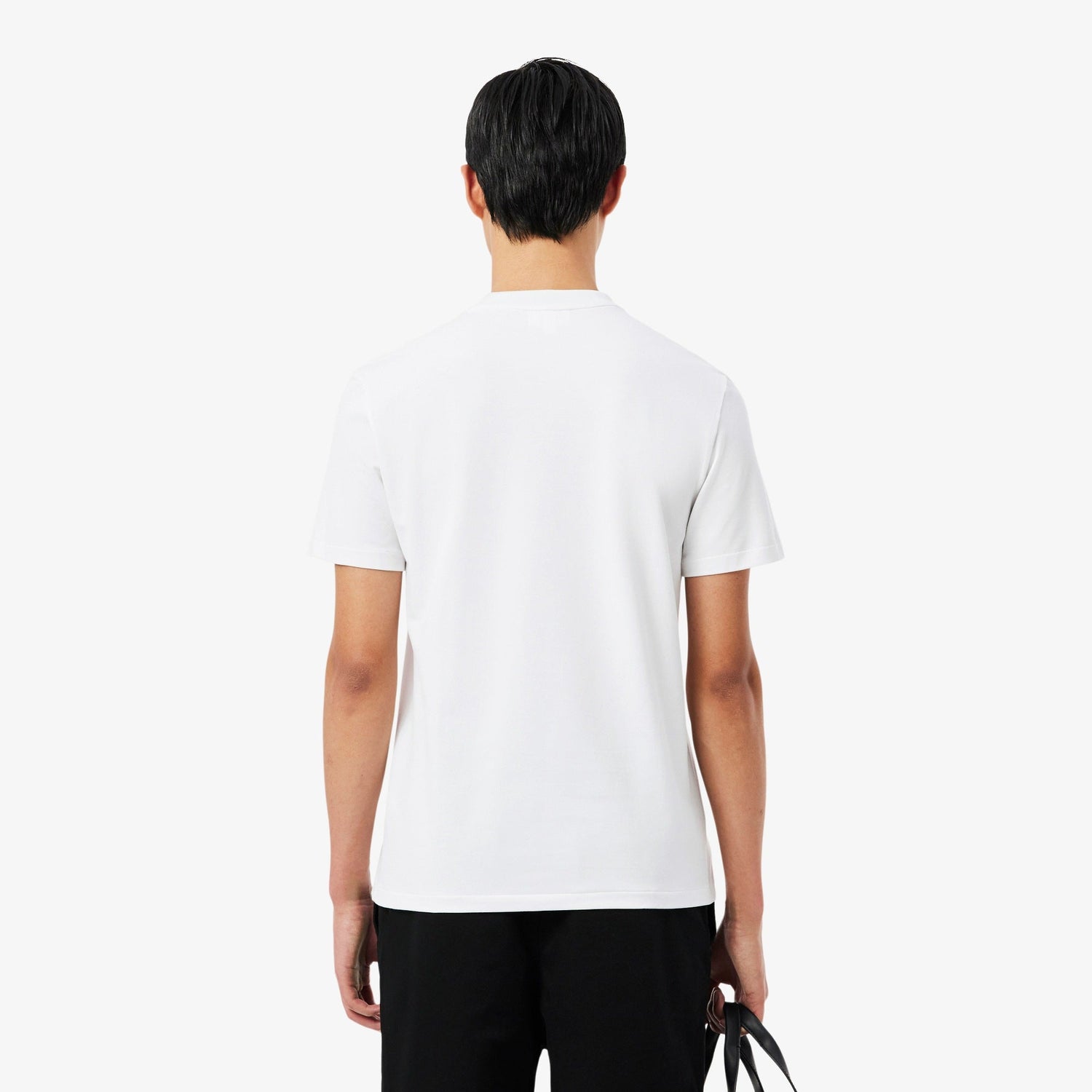 Lacoste Branded Pique Tee - White by Denim Exchange