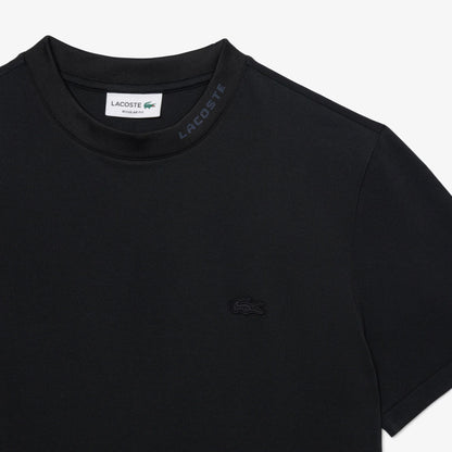 Lacoste Branded Pique Tee - Black by Denim Exchange