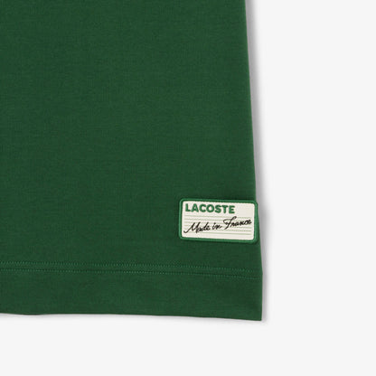 Lacoste Made in France Stripe Neck Tee - Green by Denim Exchange