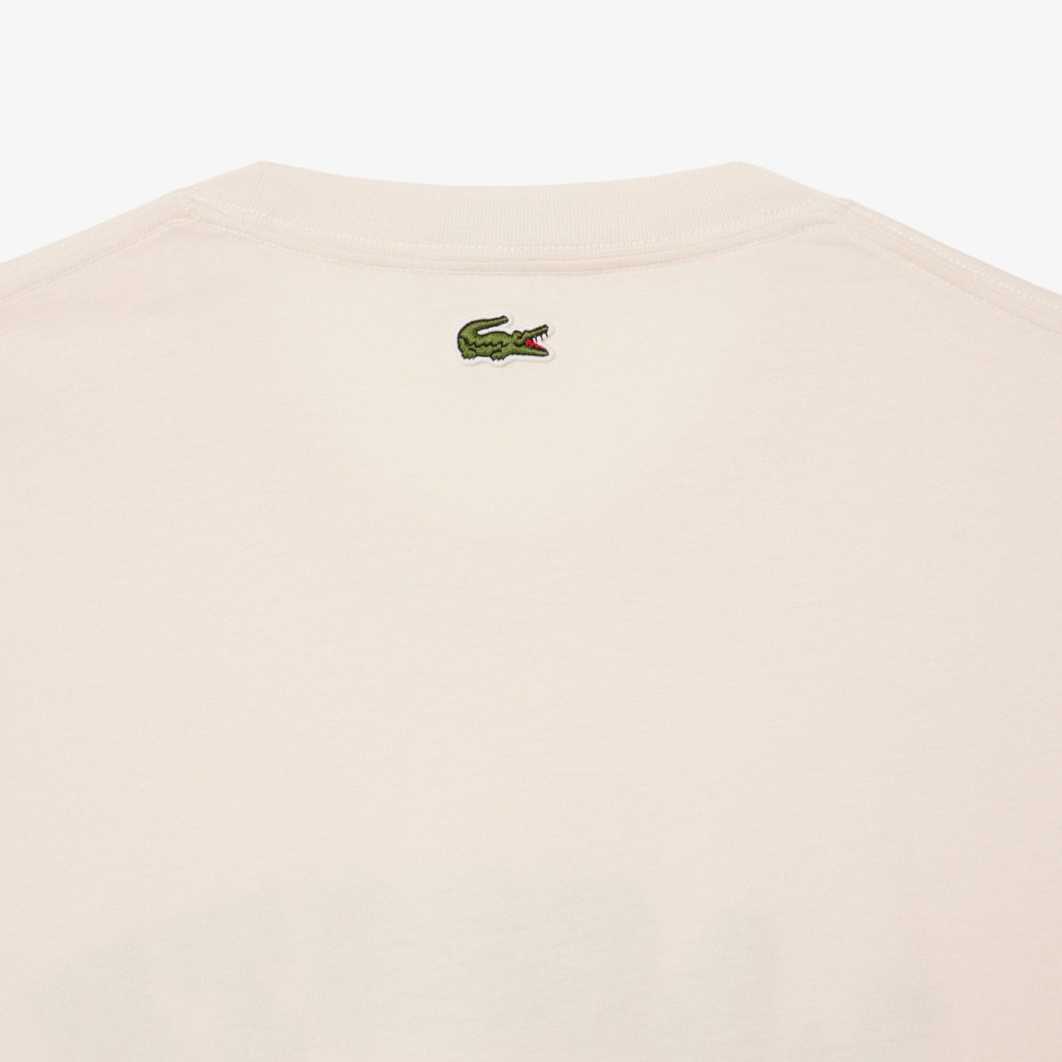 Lacoste Print Cotton Tee - Cream by Denim Exchange