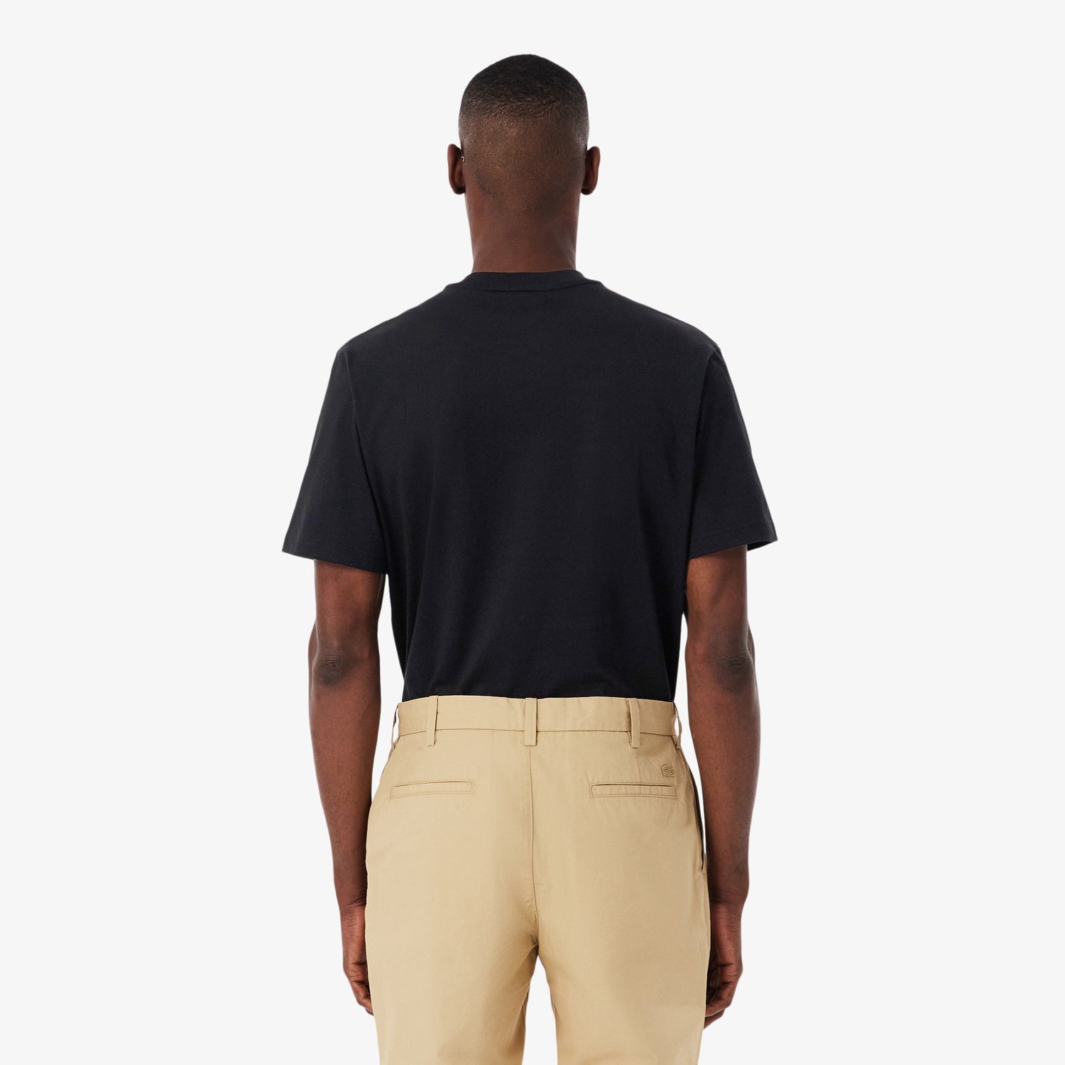 Lacoste Mens Cotton Tee - Black by Denim Exchange