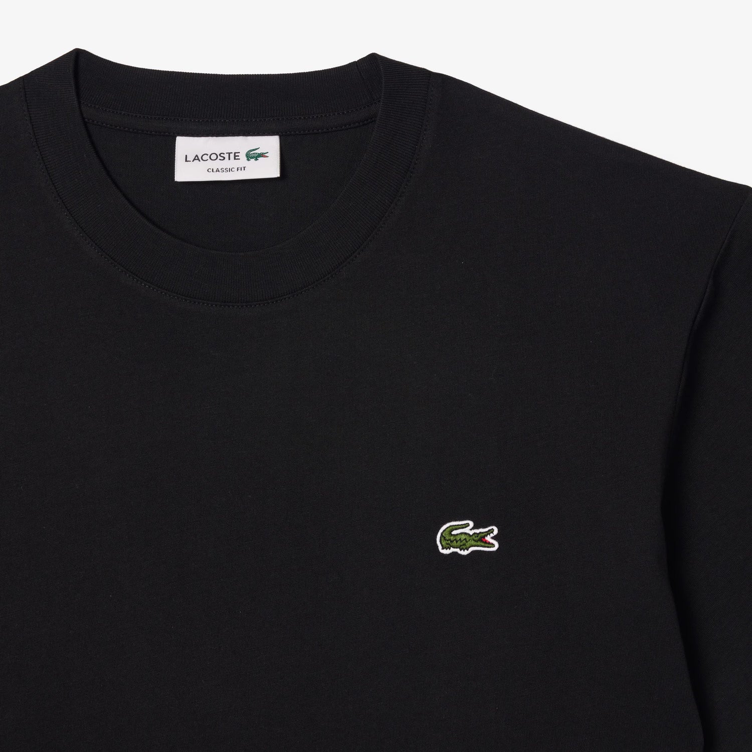 Lacoste Mens Cotton Tee - Black by Denim Exchange