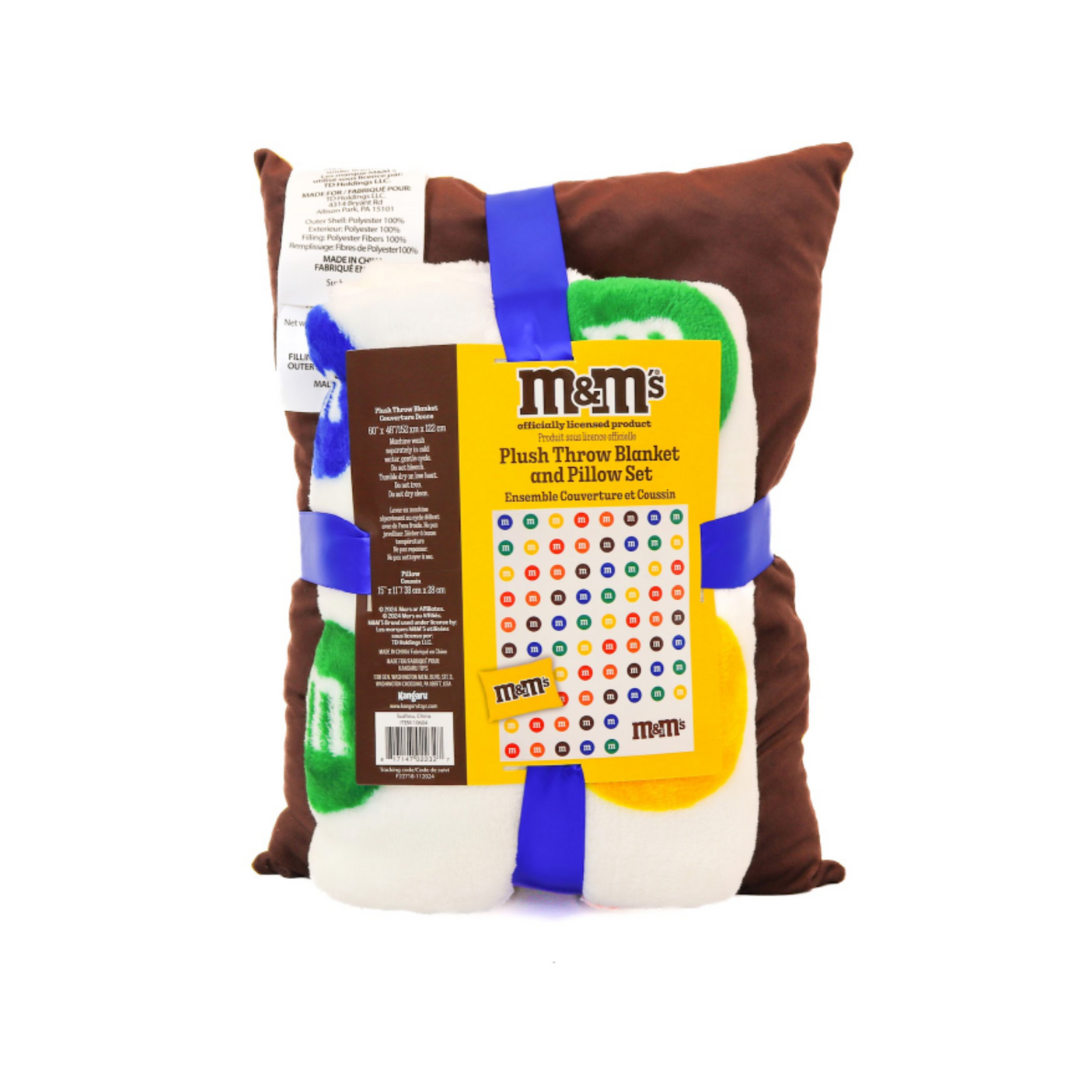 Throw and Rectangular Pillow M&amp;M Pack 2 in 1  DestGlow