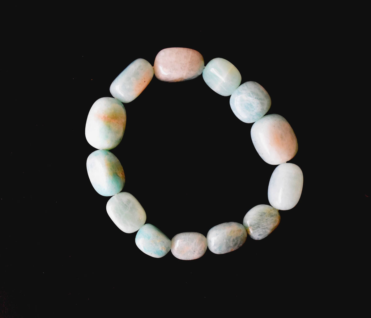 Amazonite Nugget Bracelet ~ Crystal Nuggets Jewelry  DestGlow