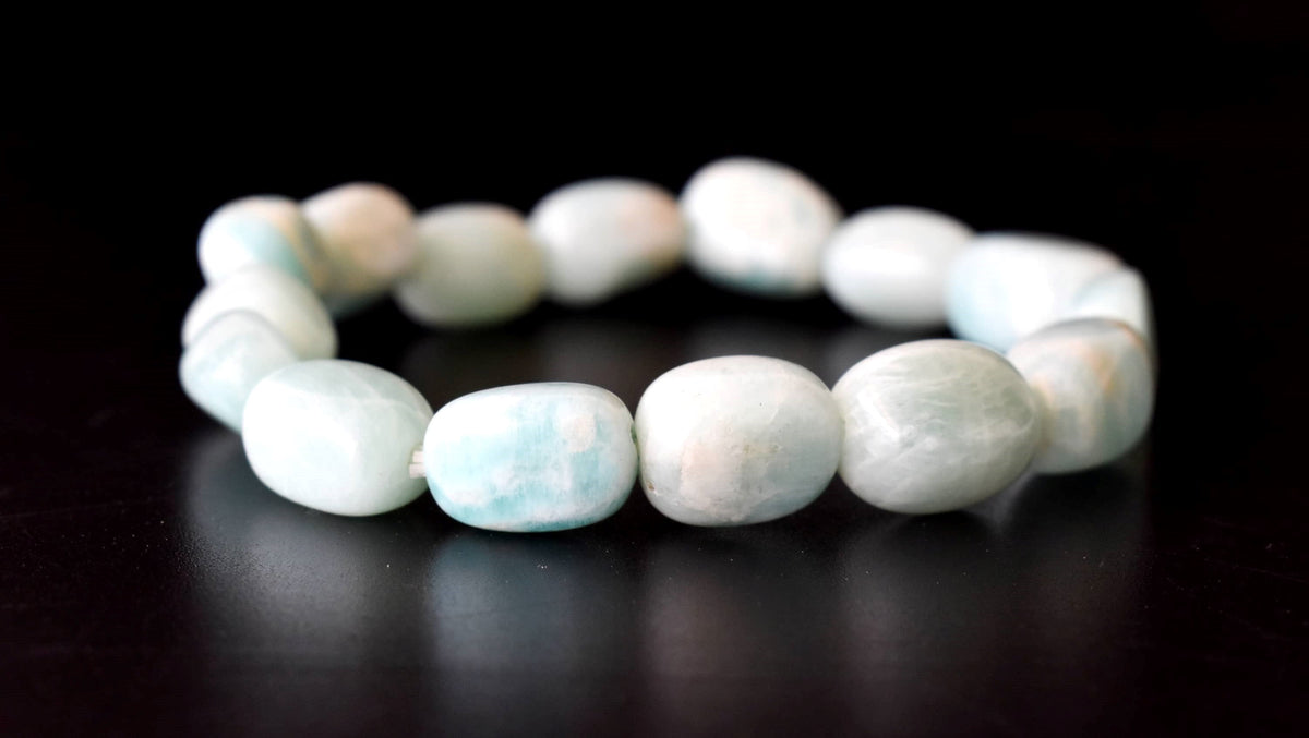 Amazonite Nugget Bracelet ~ Crystal Nuggets Jewelry  DestGlow