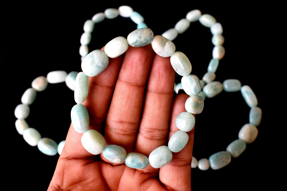 Amazonite Nugget Bracelet ~ Crystal Nuggets Jewelry  DestGlow