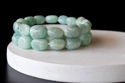 Amazonite Nugget Bracelet ~ Crystal Nuggets Jewelry  DestGlow