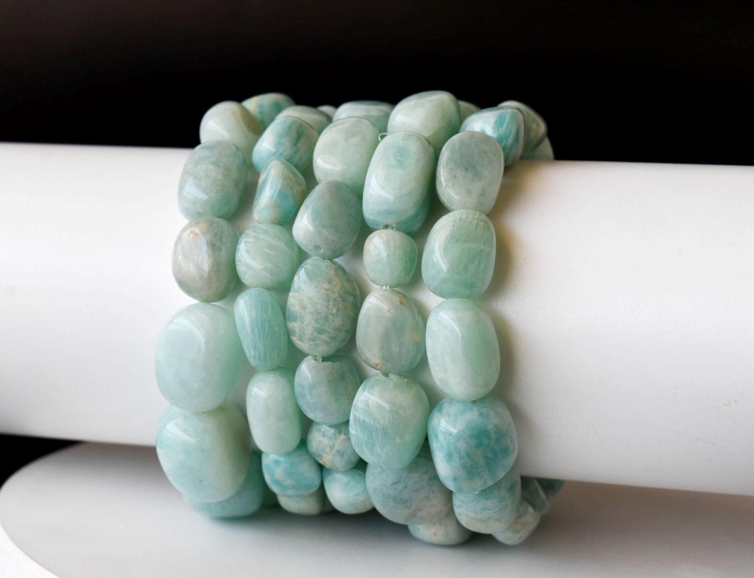 Amazonite Nugget Bracelet ~ Crystal Nuggets Jewelry  DestGlow