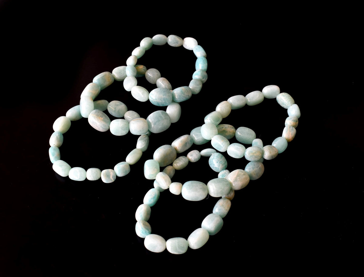 Amazonite Nugget Bracelet ~ Crystal Nuggets Jewelry  DestGlow