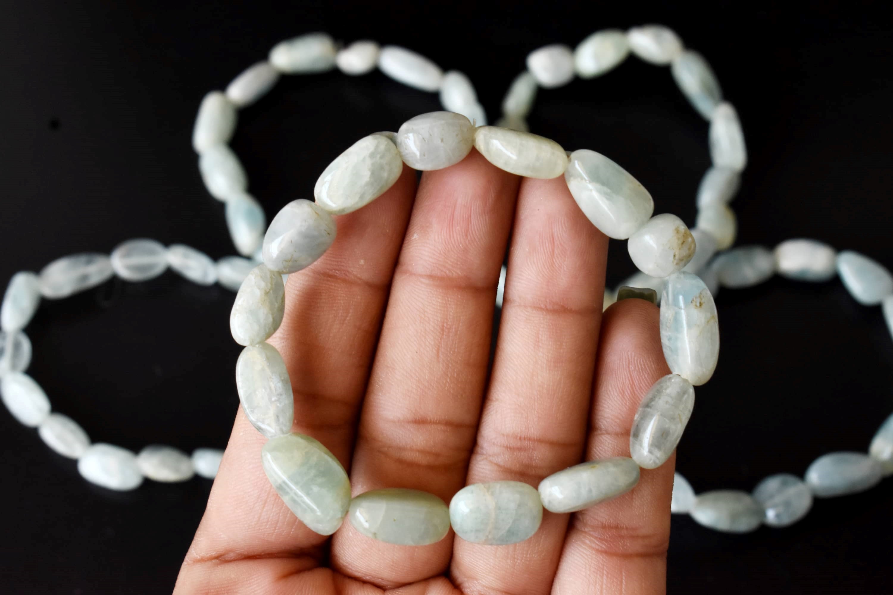 Green Aventurine Nugget Bracelet ~ Crystal Nuggets Jewelry  DestGlow