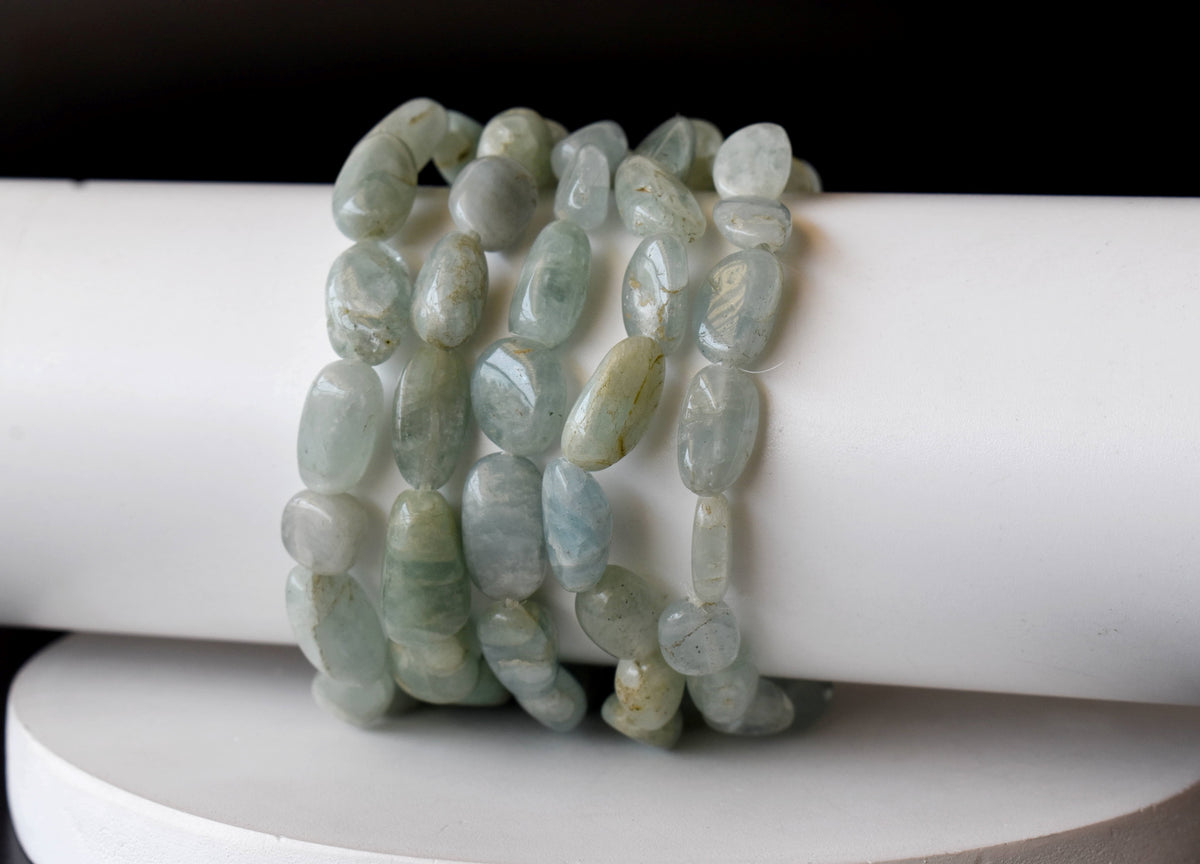 Green Aventurine Nugget Bracelet ~ Crystal Nuggets Jewelry  DestGlow