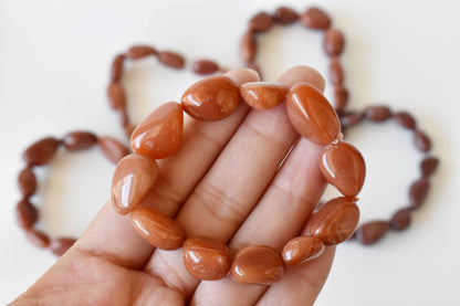 Red Aventurine Nugget Bracelet ~ Crystal Nuggets Jewelry  DestGlow