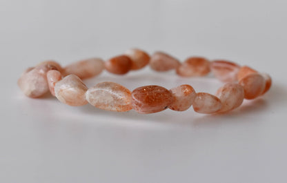 Sunstone Nugget Bracelet ~ Crystal Nuggets Jewelry  DestGlow