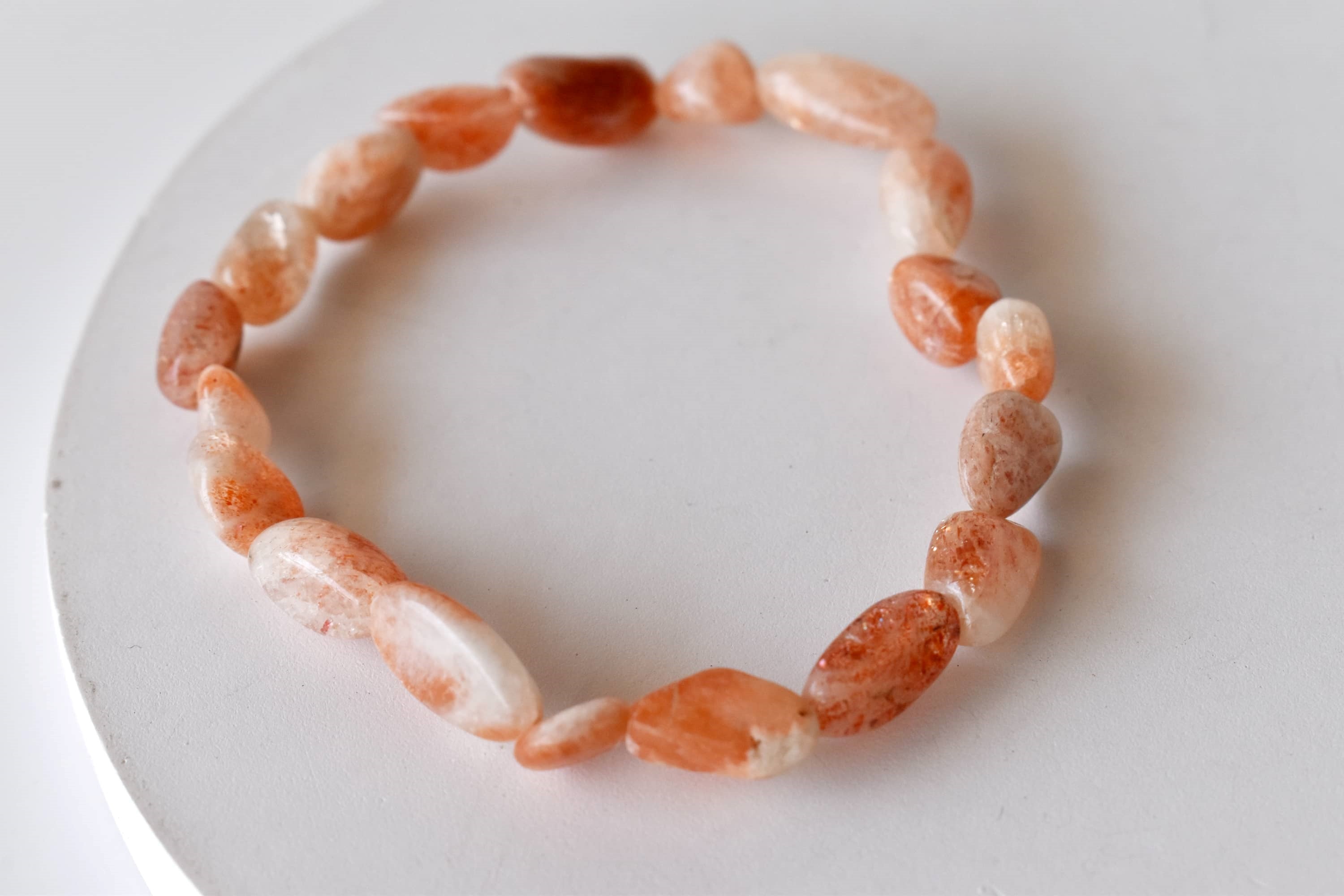 Sunstone Nugget Bracelet ~ Crystal Nuggets Jewelry  DestGlow