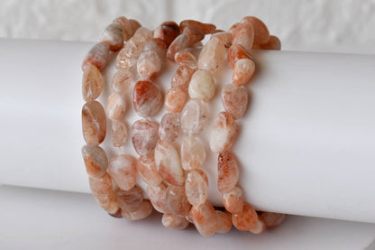 Sunstone Nugget Bracelet ~ Crystal Nuggets Jewelry  DestGlow