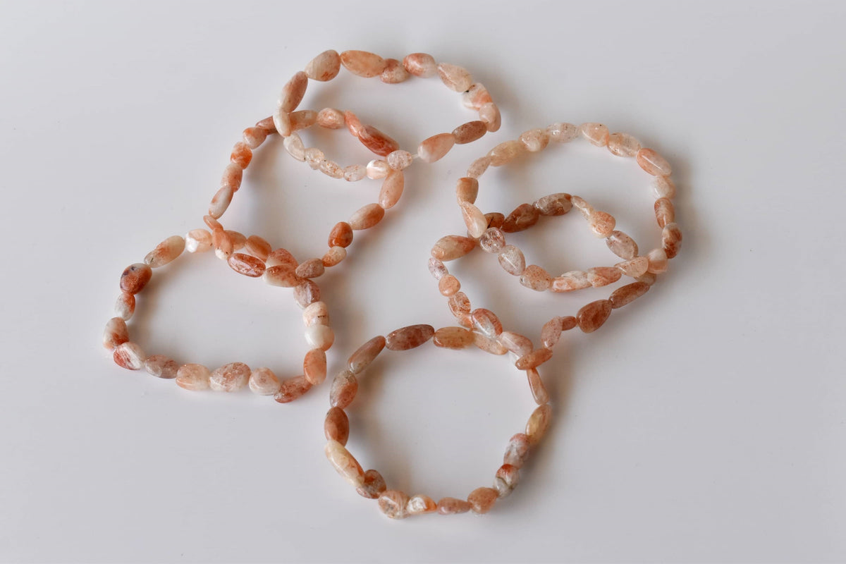 Sunstone Nugget Bracelet ~ Crystal Nuggets Jewelry  DestGlow