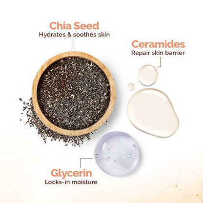 Mamaearth Chia Oil-Free Face Wash with Chia Seed &amp; Ceramides for Normal to Oily Skin