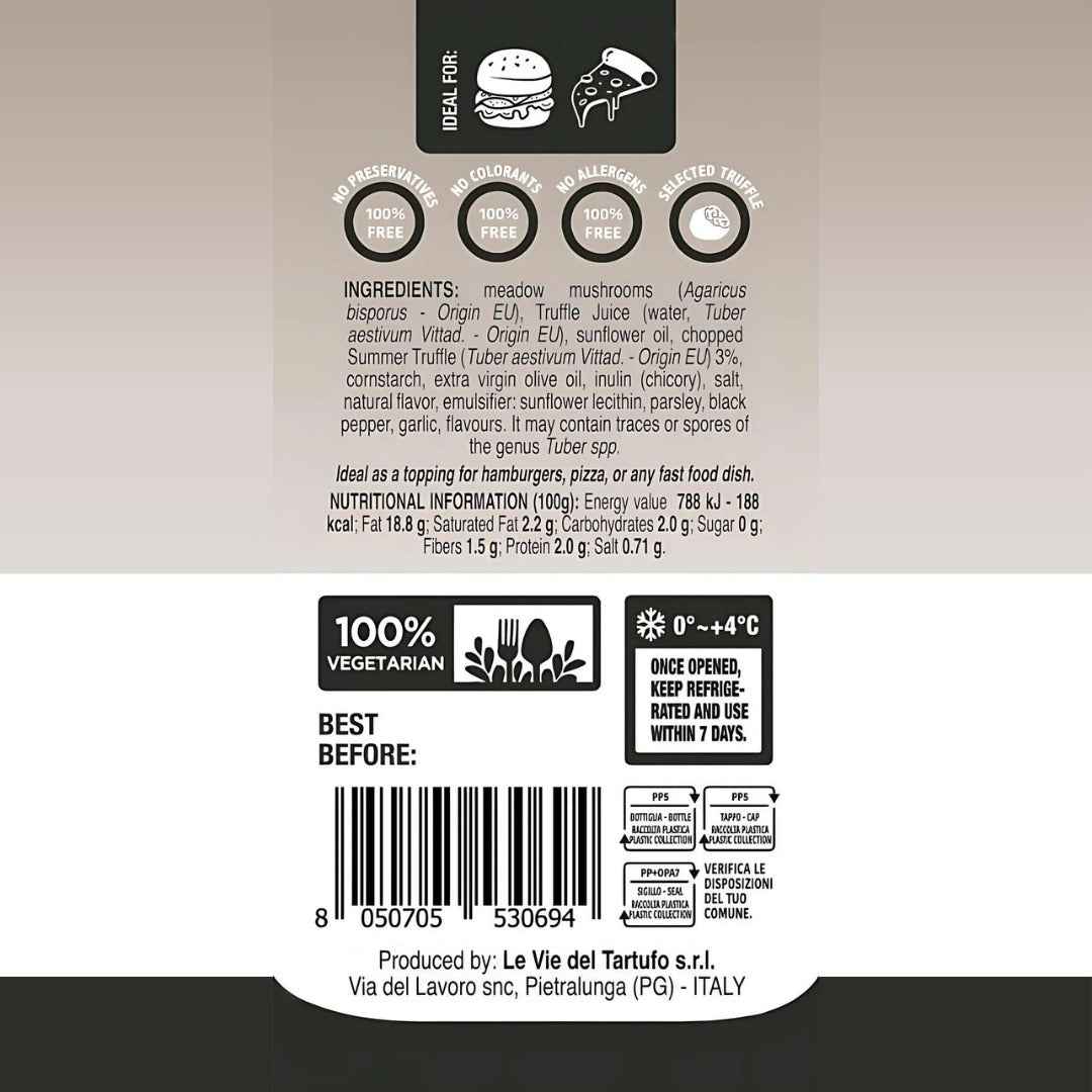 GL Truffle Gourmet, Sauce, with Meadow mushrooms, Truffle Juice, 33. oz