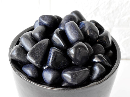 Blue Sandstone Tumbled Crystals (Inspiration and Trust)  DestGlow