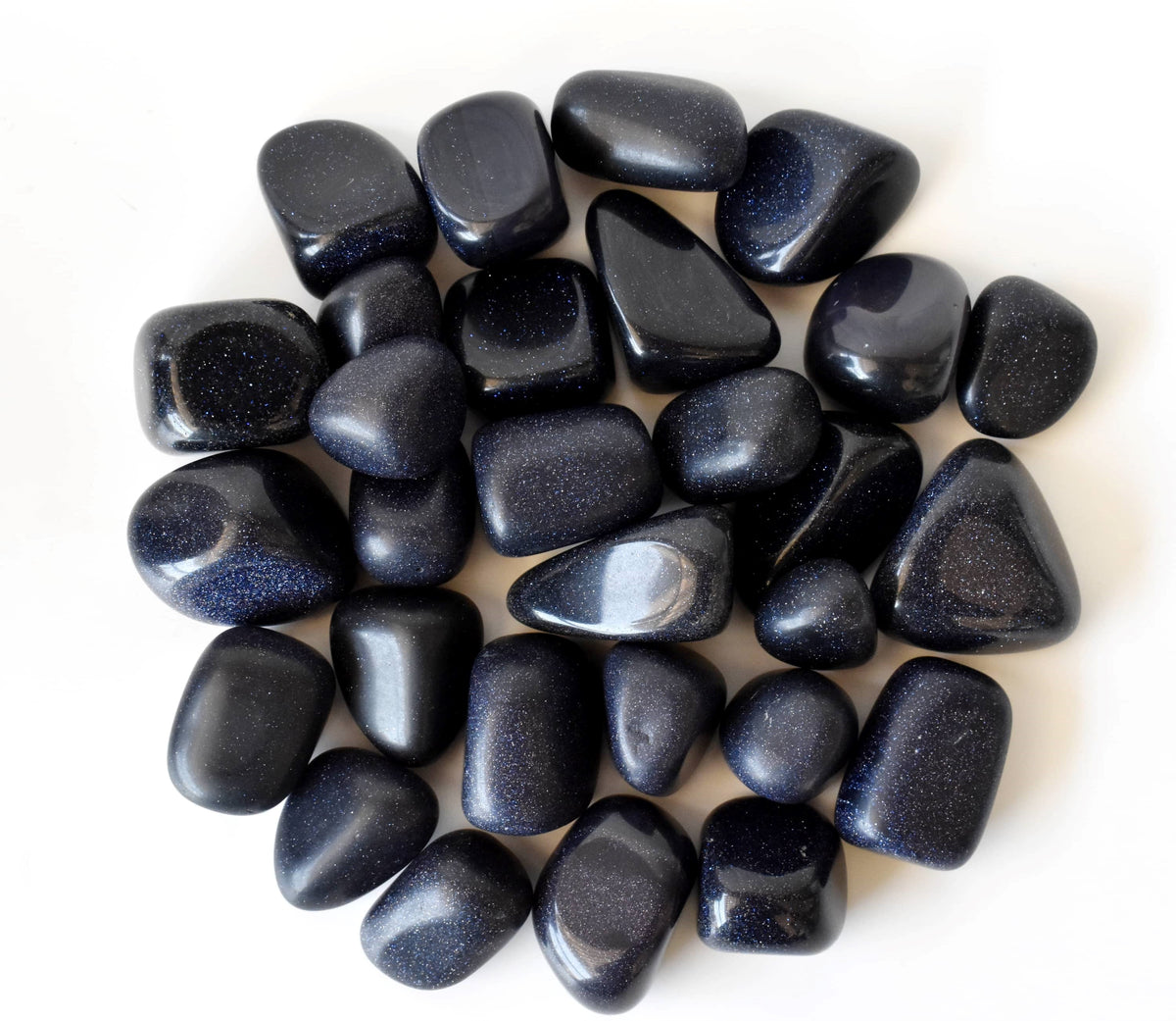Blue Sandstone Tumbled Crystals (Inspiration and Trust)  DestGlow
