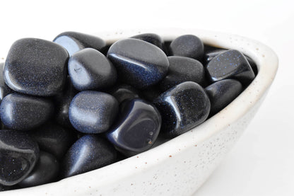 Blue Sandstone Tumbled Crystals (Inspiration and Trust)  DestGlow