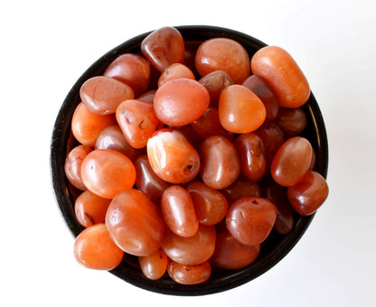 Carnelian Tumbled Crystals (Manifestation and Passion)  DestGlow