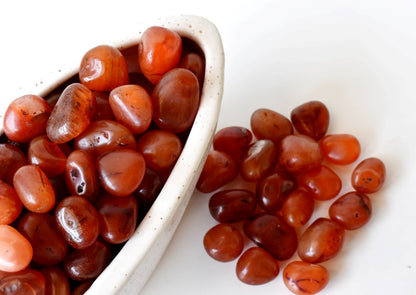 Carnelian Tumbled Crystals (Manifestation and Passion)  DestGlow