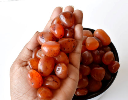 Carnelian Tumbled Crystals (Manifestation and Passion)  DestGlow