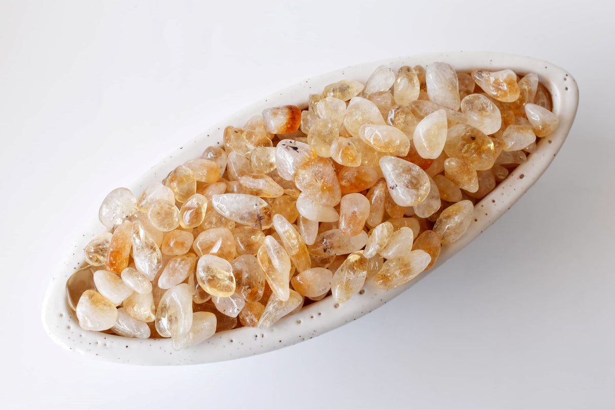 Citrine Tumbled Crystals (Stress Relief and Weight Control)  DestGlow