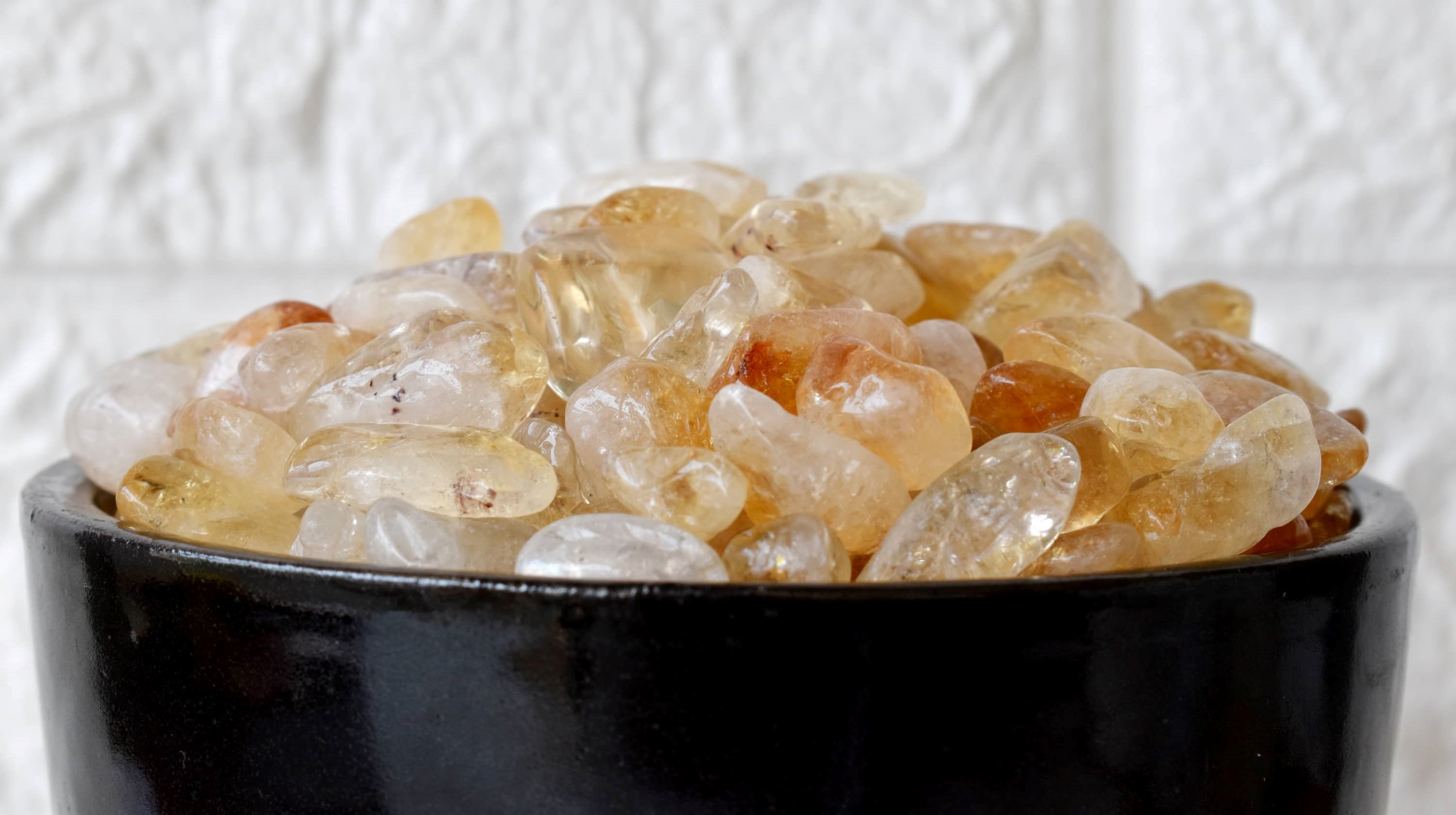 Citrine Tumbled Crystals (Stress Relief and Weight Control)  DestGlow