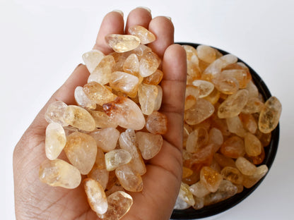 Citrine Tumbled Crystals (Stress Relief and Weight Control)  DestGlow