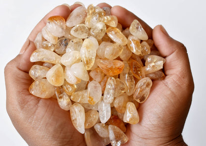 Citrine Tumbled Crystals (Stress Relief and Weight Control)  DestGlow