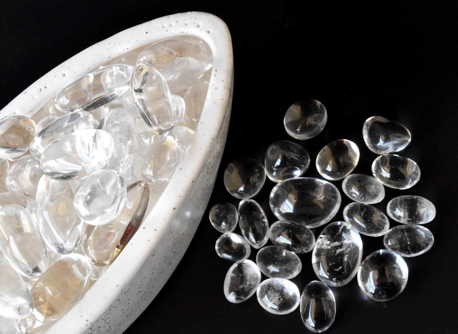 Crystal Quartz Tumbled Stone  DestGlow
